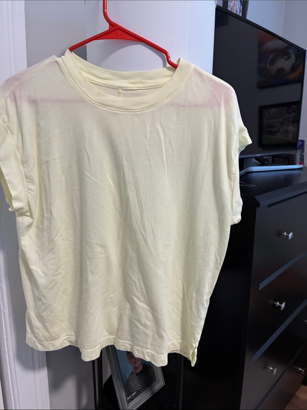 a new day Pale Yellow Crewneck Short Sleeve Tee